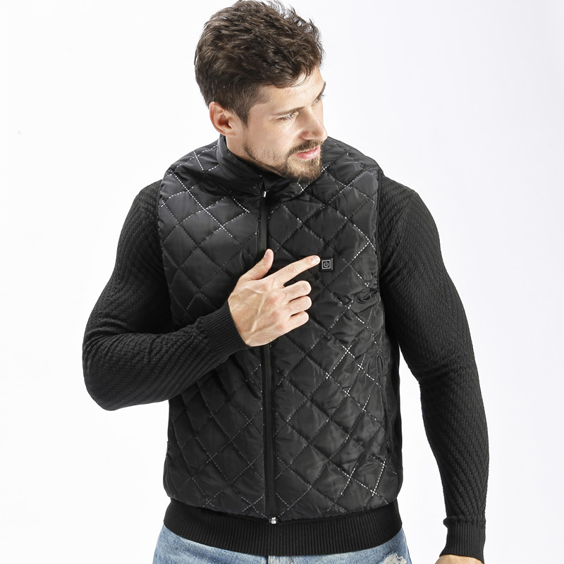 Feidhmíonn 5V ceallraí waistcoat téite in-athluchtaithe, veist téite leictreach d\'fhir